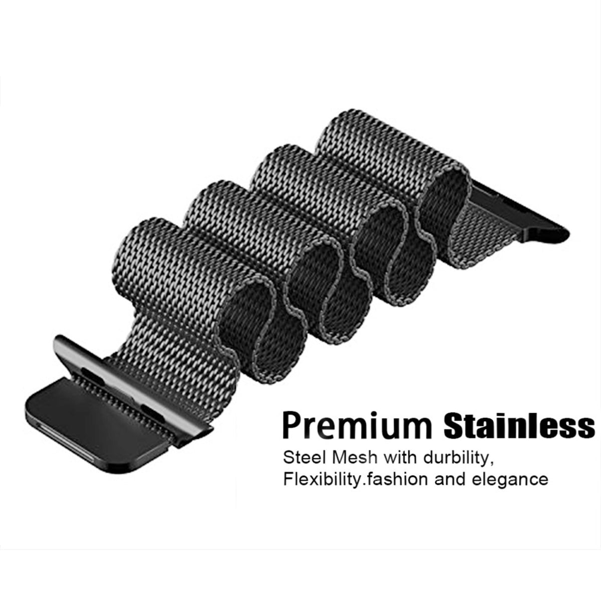 JLT Magnetic Milanese Stainless Steel Watch Band Wrist Strap for Apple Watch Series 9 8 7 6 SE (2023) SE(2022) 40mm 3 2 1 38mm JLT Magnetic Milanese Stainless Steel Watch Band Wrist Strap for Apple Watch Series 9 8 7 6 SE (2023) SE(2022) 40mm 3 2 1 38mm